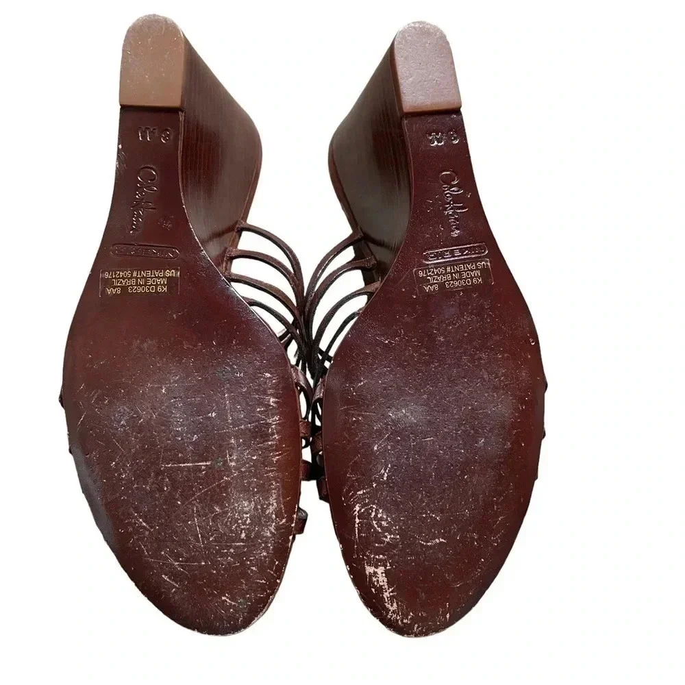 Cole Haan Nike Air Verona - brown wedge heels size 8 AA (narrow)